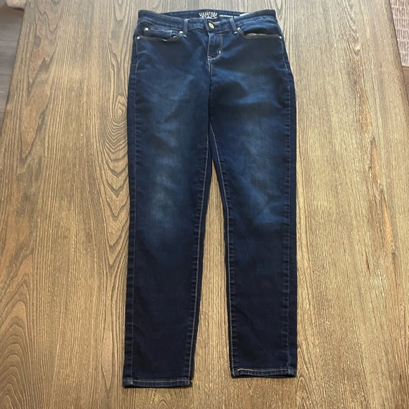 Signature By Levi Strauss Modern Skinny Jeans Pockets Denim Dark Wash Size 6M - Picture 1 of 12